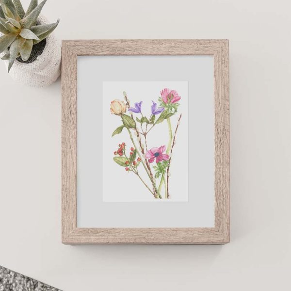 Mixed Flowers Print